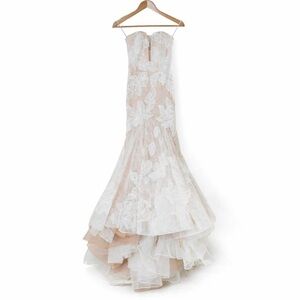 Wedding Dress -Ivory Blush Sirena Watters Size 2